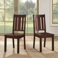 Dining Chair, Set of 2 Dining Chair Mocha Kitchen Chairs Home Furniture Room, Dining Chair