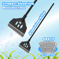 Scraper Lumut Aquarium Alat Pembersih Algae Aquarium Ikan Sand Scrapper