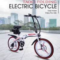 Foldable Electric Mountain Bike for Adult, 2 Wheels, Fat Tire, E-Bike, E-Bike, 20 in, 36V