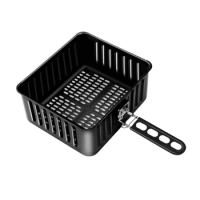 Air Fryer Oven Basket &amp;Handle 6QT For Powerxl Gowise USA COSORI Air Fryer Oven,Air Fryer Parts For Power Air Fryer Pro