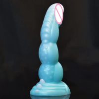 Lesbian Silicone Dildo Anal Plugs G-spot Orgasm Penis Dog Knot with Suction Cup Female Masturbator Lesbian Anal Sex Sex Toys