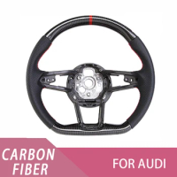 Hot Selling Factory Price Carbon Fiber Car Steering Wheel for Audi Q3 Q4 Q5 Q7 Q8 A1 A3 A4 A5 A6 S3 S4 RS3 RS4 TT