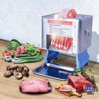 切肉機 切豬肉機商用全自動切肉片肉絲肉丁機電動切菜切絲機絞不銹鋼水洗T 雙十一購物節