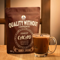 กาก้า ผงคาเคา Kaka cacao finest (250 กรัม) ผงคาเคา 100% จากประเทศ กาน่า
