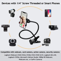 Camera Phone Rack Gooseneck New Stand Holder Enhanced Desk Jaw Camera Bracket for Logitech C925e C922x Brio 4K