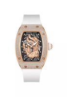 Bonest Gatti 自動女士不鏽鋼手錶，橡膠錶帶