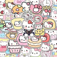 ￼Miếng dán Sticker mèo HELLO KITTY emoji DIY hình dán graffiti mèo kitty cute trang trí sổ  nhãn dán