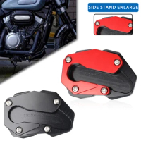 For BENDA BD300 BD500 BOX400 Motorcycle Aluminium Parts Kickstand Enlarge Plate Foot Side Stand Enlarger Extension Support Pad