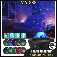 Galaxy Light Projector Lampu Led Bilik Tidur Aesthetic Galaxy Projector Night Light Lamp Projector B