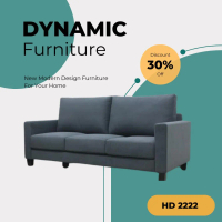 Dynamic Brand HD 2222 - Sofa 123 Seater Minimalis Ruang Keluarga Premium