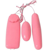 Egg Massager toy 2 Kepala Getar Pleasure device Personal Massager
