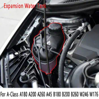 Car Expansion Water Tank for Mercedes-Benz A-Class A180 A200 A260 A45 B180 B200 B260 W246 W176 Engine Coolant Reservoir