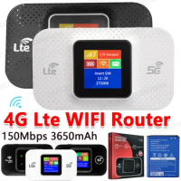 4G WIFI Router Card 4G LTE Wireless Router Mini Outdoor Hotspot Pocket Modem with Sim Card Slot Repeater Car Mobile Wifi Hotspot