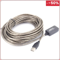 TT computer High Performance 10M/15M USB 2.0 Extension Cable 480 Mbps Speed Black Computer Cable Plu