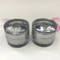 30g cylinder shape shiny silver acrylic jar pot tin essence eye gel essence/night cream serum whitening cosmetic packing