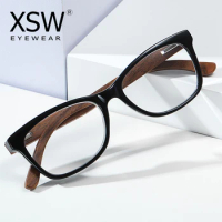 XSW Wood Anti Blue Ray Glasses Computer Glasses Optical Eye UV Blocking Gaming Filter Eyewear 1006