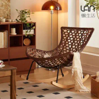 Lazy Rocking Chair Home Lobster Chair Rattan Chair Outdoor Lounge Lounge Single Sofa Adult Recliner Chair