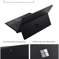 Leather Skin Laptop Stickers for Surface Pro 8/9 Pro X Laptop Decal Skin for Surface Go 2 3 Pro 5/6 Pro 3 4 Protective Film