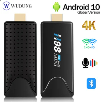 H98 MINI Smart TV Stick TV Box Android 10 2GB 16GB H313 Quad-core 2.4G/5G Dual WIFI Android TV Stick Set Top Box Media Player