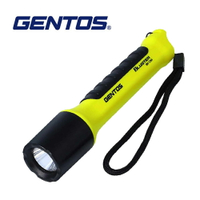 【Gentos】防水+10M耐摔手電筒(黃) 400流明 IP68 BR-10M
