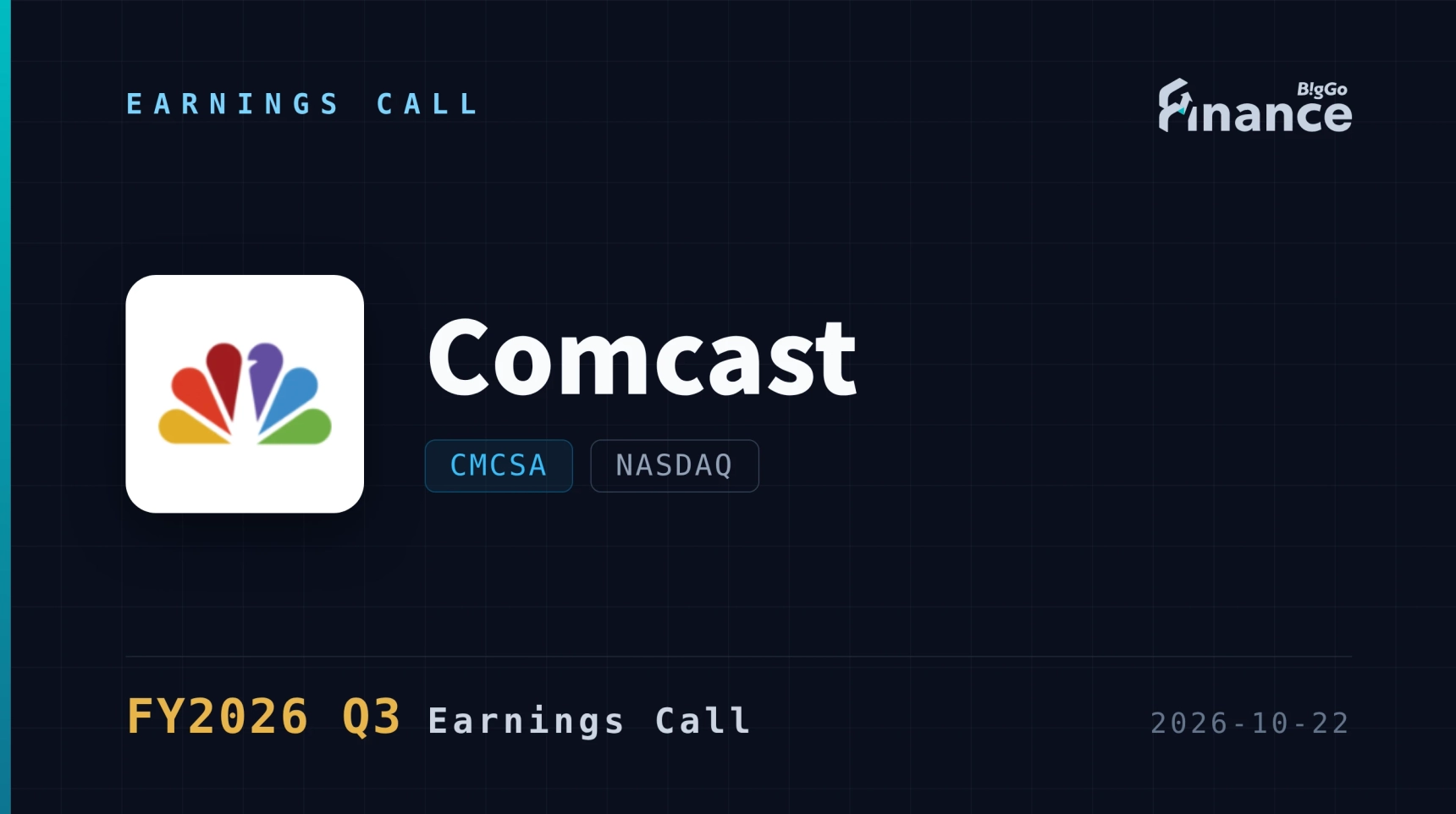 [Comcast Q3 2026 Earnings Call] Peacock Posts $261M Profit as Comcast ...
