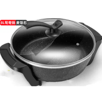 Electric Cooker Hot Pot Cooker Food Lamb Round Machine Chinese Hot Pot Food Warmer Noodle Soup Korean Fondue Chinoise Cookware