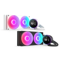 【NZXT 恩傑】Kraken Elite 280 RGB V2 渦輪幫浦水冷 黑/白(7年保/劇院級大液晶)
