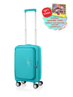 CURIO BOOK OPEN กระเป๋าเดินทางขนาด 20 นิ้ว EXP TSA สีฟ้า+CURIO BO STICKER