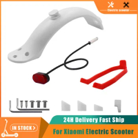 Scooter Mudguard for Xiaomi Mijia M365 M187 Pro Electric Scooter Tire Splash Fender with Rear Taillight Support Bracket Parts