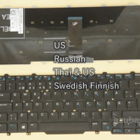 US Russian Thai Swedish Finnish SD FI Keyboard For Dell Latitude E5450 5450 E7450 E5470 E7470 5480 5488 5490 5491 5495 7480 7490