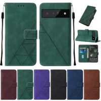 2022 Pixel 6 Business Case for Google Pixel 6 Pro Wallet Leather Case For Coque Google Pixel6 6Pro Flip Cover Phone Skin Funda H