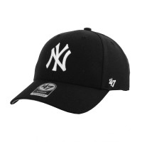 【NEW ERA】洋基NY白繡線第47章 男性棒球帽(黑)
