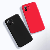 Silicone Phone Case for Xiaomi Mi 11 Lite NE Soft TPU Lens Protection Shockproof Cover For Xiaomi Mi11 Lite NE 5G Couqe Fundas