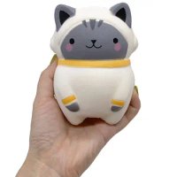 Kawaii Animal CAT PU Simulation Decompression Toy Squishy Squeeze Slow Rebound Kids Toy Party Birthday Festival Gift ZG165