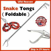 Snake Tweezers Snake Clamp Catcher Reptile Grabber Universal Foldable Stainless Steel Snake Predator