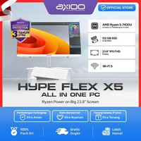 AXIOO AIO HYPE FLEX X5 AMD | Ryzen 5 7430U RAM 16GB SSD 512GB FHD IPS 23.8" Windows 11 8GB/512GB Inc