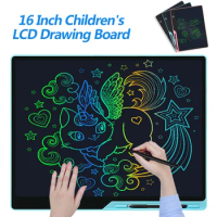 Educational Toys Writing Tablet For Kids 16-Inch LCD Drawing Board Children Gifts USB Charging Doodle Electron Handwriting Pad