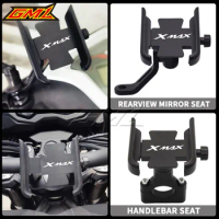 Motorcycle Rearview Mirror handlebar Mobile Phone Holder GPS Stand Bracket For Yamaha XMAX300 XMAX400 XMAX X-MAX 125 250 300 400