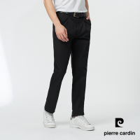 Pierre Cardin皮爾卡登 男裝 彈性打摺休閒長褲-黑色(5247875-99)