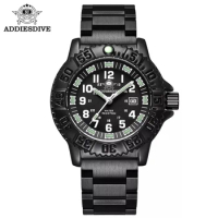 Addies Dive Watches Men Nylon Sports Stainless Steel Watch 50m Waterproof Outdoor Men's Watch Diving Men's Watch