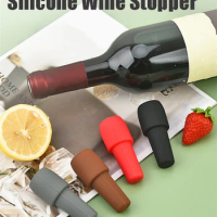 2PCS Silicone Wine Stoppers Beverage Bottle Sealer Reusable Sparkling Wine Bottle Stopper For Keeping Wine Champagne Fresh