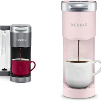 Keurig® K-Supreme Single Serve K-Cup Pod Coffee Maker, MultiStream Technology, Gray &amp; K-Mini Single Serve K-Cup Pod Coffee Maker