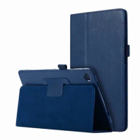50PCS/Lot Litchi Folio Stand PU Leather Case For Huawei Mediapad M5 8.4 Tablet Flip Cover Skin