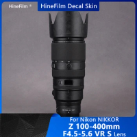 Nikkor 100400 Lens Decal Skin 100-400 Wrap Cover for Nikon Z 100-400 f/4.5-5.6 VR S Lens Sticker Anti-Scratch Protective Film