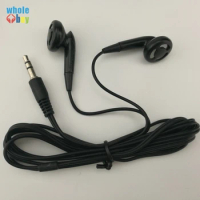 500pcs/lot New Cheap Earphone 3.5mm Black 1.2m In-ear Earbuds for Mobile Phones Iphone 6 MP4 Travelling Bus School