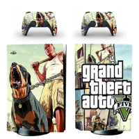 Grand Theft Auto V GTA 5 PS5 Standard Disc Edition Skin Sticker Decal for PlayStation 5 Console &amp; Controller PS5 Skin Sticker