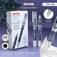 JOYKO Fountain Pen Pulpen 1 Pack FTP-472 0.6mm Isi 12 Pcs