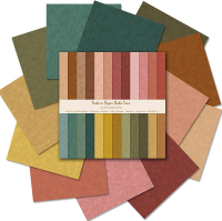 Scrapbook Paper 12x12 Brown 24 Sheets/24 Designs Double-Sided Bohemian Patterned Craft Paper Boho To