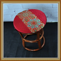 中式圓形坐墊 中國風古典紅木沙發墊 紅木鼓凳防滑墊異形椅墊定制