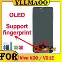 OLED LCD For Vivo V21E V20 LCD Display With Touch Digitizer Screen Assembly Replacement Repair Parts 100% Tested